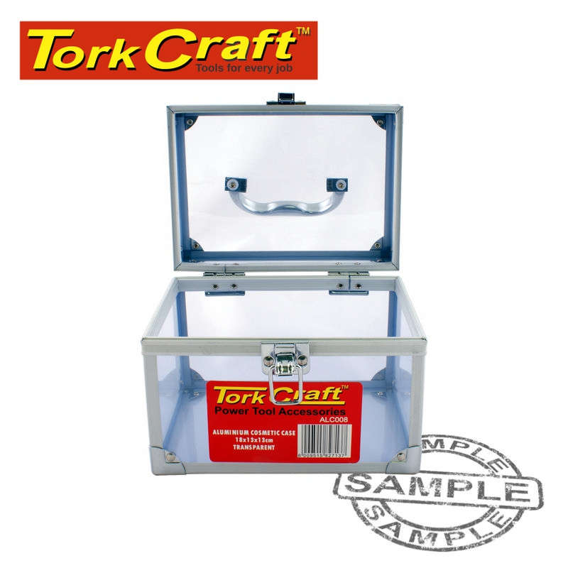 Tork Craft Aluminium Cosmetic Case 18 X 13 X 13 Transparent Empty Inside