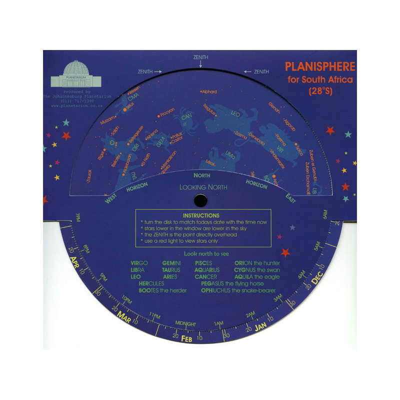 Planisphere - South Africa (28S)
