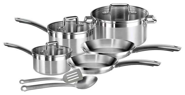 T-fal Elegance 10 Pce Stainless Steel Cookware Set