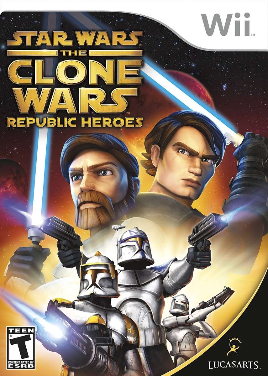 WII STAR WARS THE CLONE WARS REPUBLIC HEROES / AS NEW / BID TO WIN / FREE SHIPPING