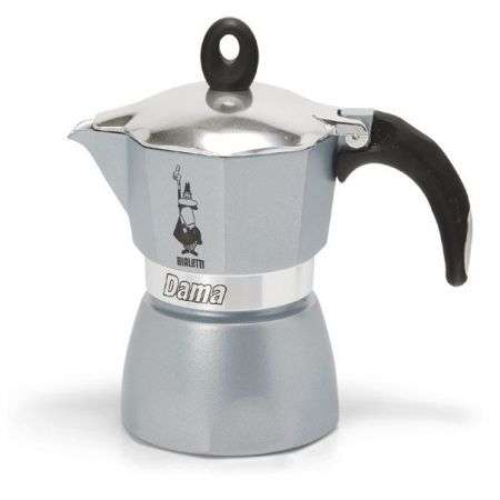 Bialetti Glamour Dama Moka Pot, 200ml - 4302 - Misty Blue