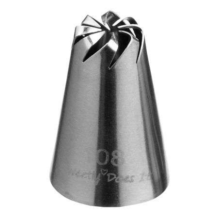 Sweetly Does It Stainless Steel Icing Nozzle, Drop Flower - SDINOZMED08 - No. 108