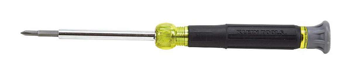 Klein Tool (32581) Screwdriver, 4-IN-1, Phillips, Slotted, 3.2 mm, Tip