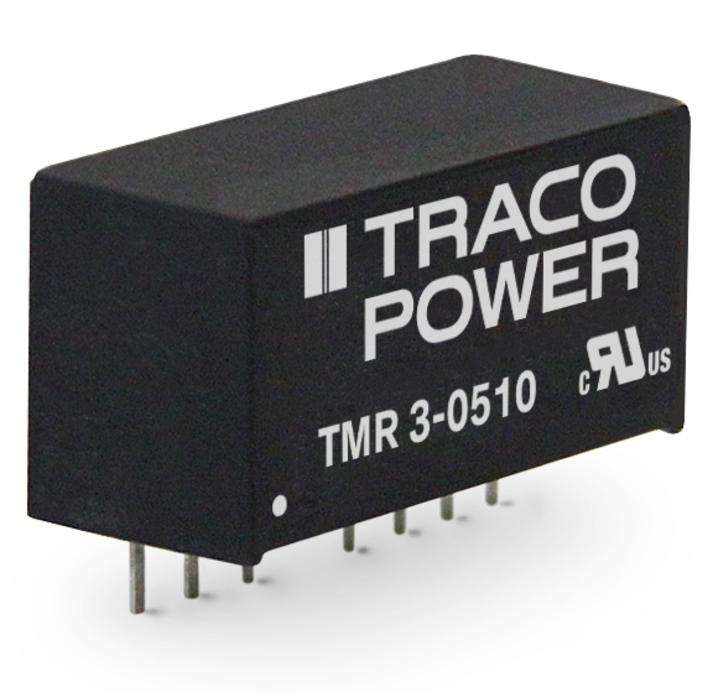 Traco Power (TMR 1210) Isolated Through Hole DC/DC Converter, 3.3V, 500mA