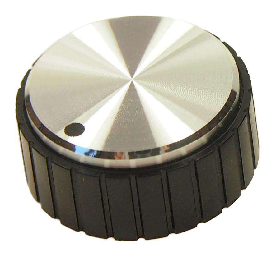 Multicomp Pro (MP16782) Knob, Round Shaft, 6 mm, Aluminium