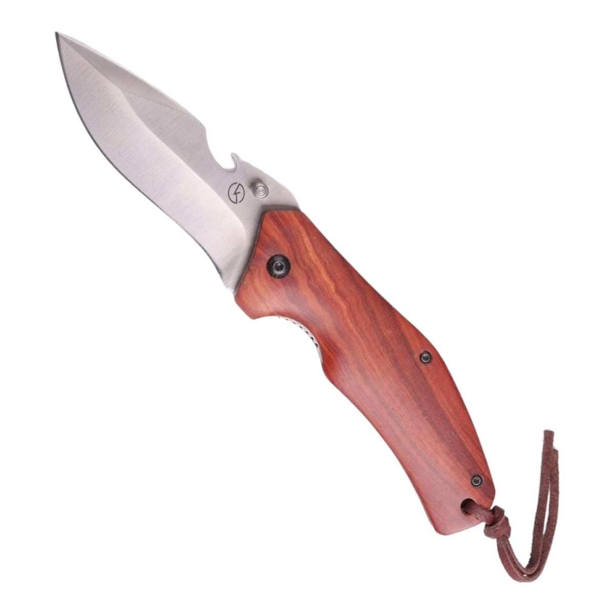 Koch - 8Cr13 Blade, Wood Handle Folding Knife - QY16011