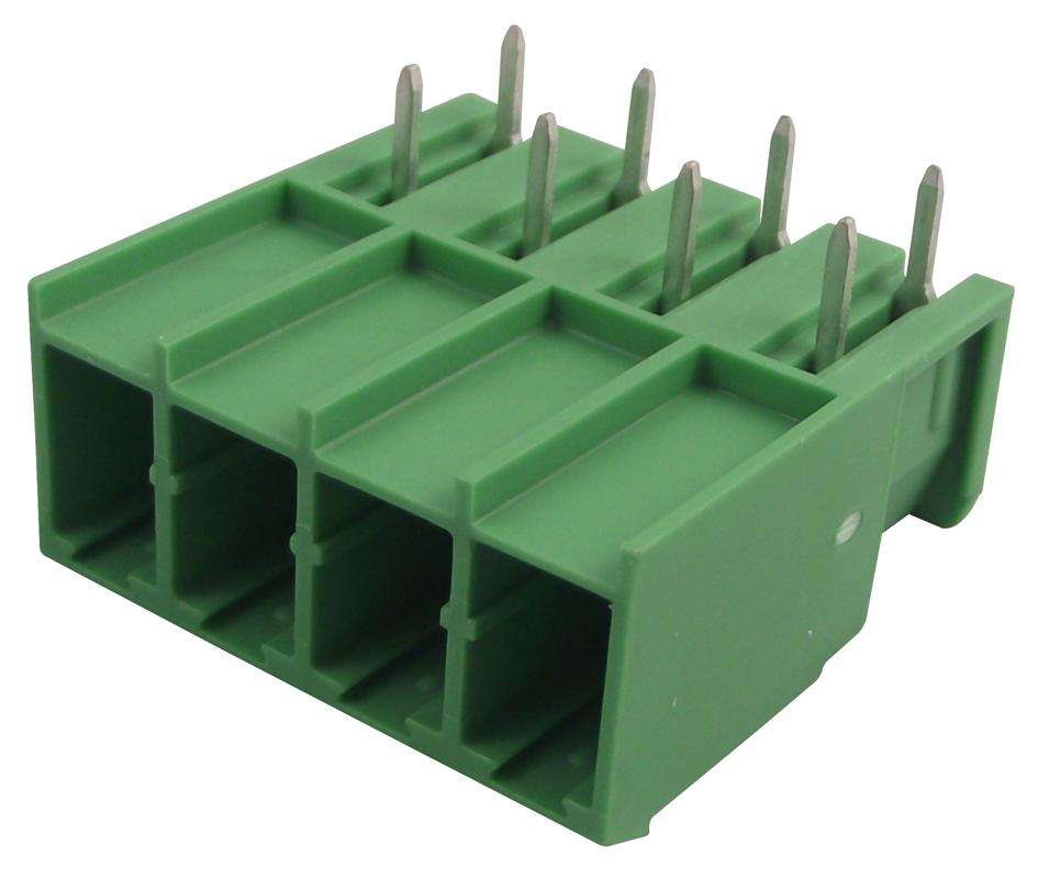 Phoenix Contact (PC 4/4-G-7,62) Terminal Block, Horizontal, Header, 7.62 mm
