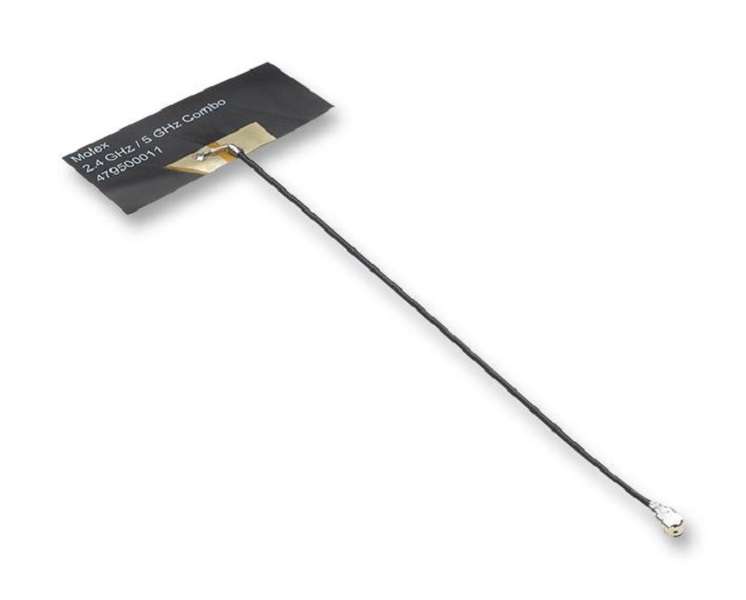 Molex (47950-2011) Antenna, Linear, Omni-Directional, 2-Band, 2.4-5GHz