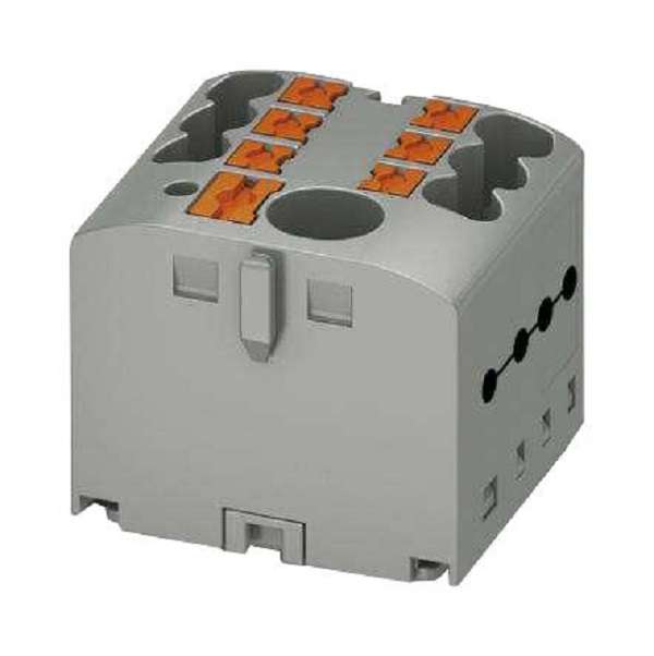 Phoenix Contact (PTFIX 6/6X2,5 GY) Panel Mount Barrier Terminal Block, 24 A