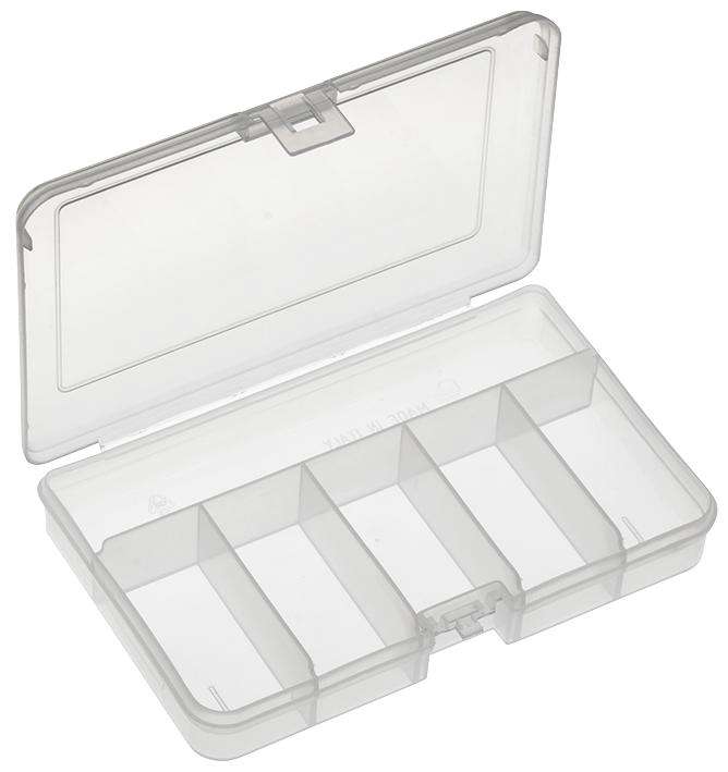 Multicomp Pro (101ATN) Storage Box, 6 Compartment, Transparent