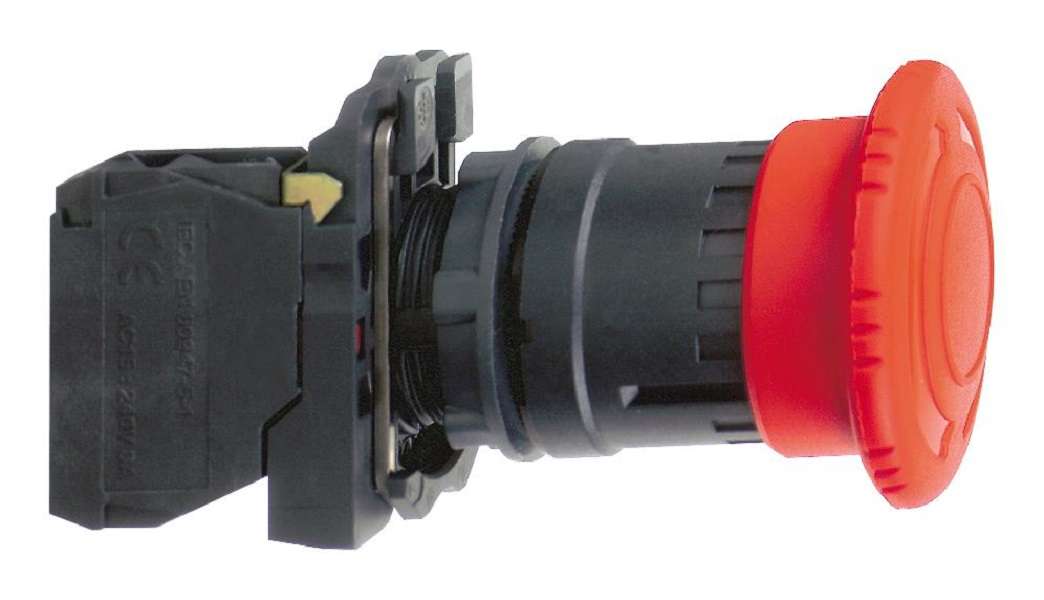 Schneider Electric (XB5AS8445) Emergency Stop Switch, 6 A, 120 V