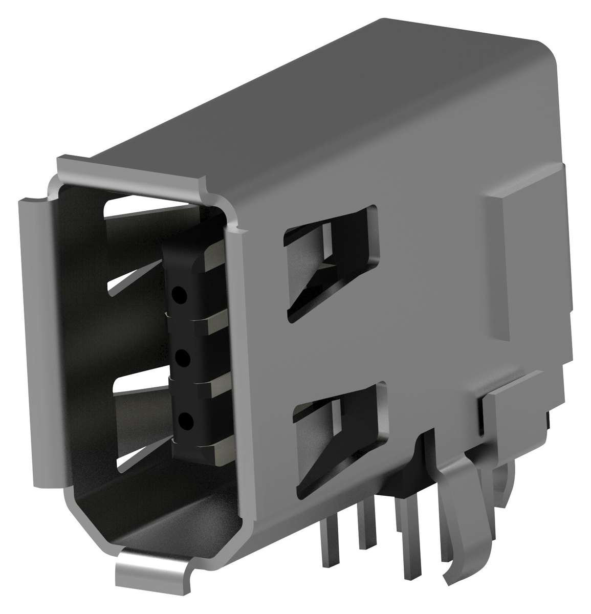 Molex (5787956-1) I/O Connector, 6 Contacts, Receptacle