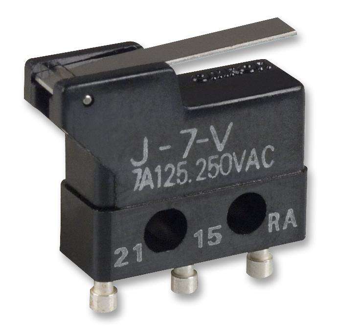 Omron (J-7-V) Microswitch, Subminiature, Short Lever