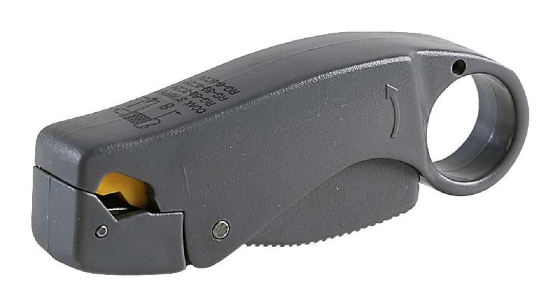 Duratool (6PK-322) Coaxial Cable Stripper with Adjustable Blade Depth