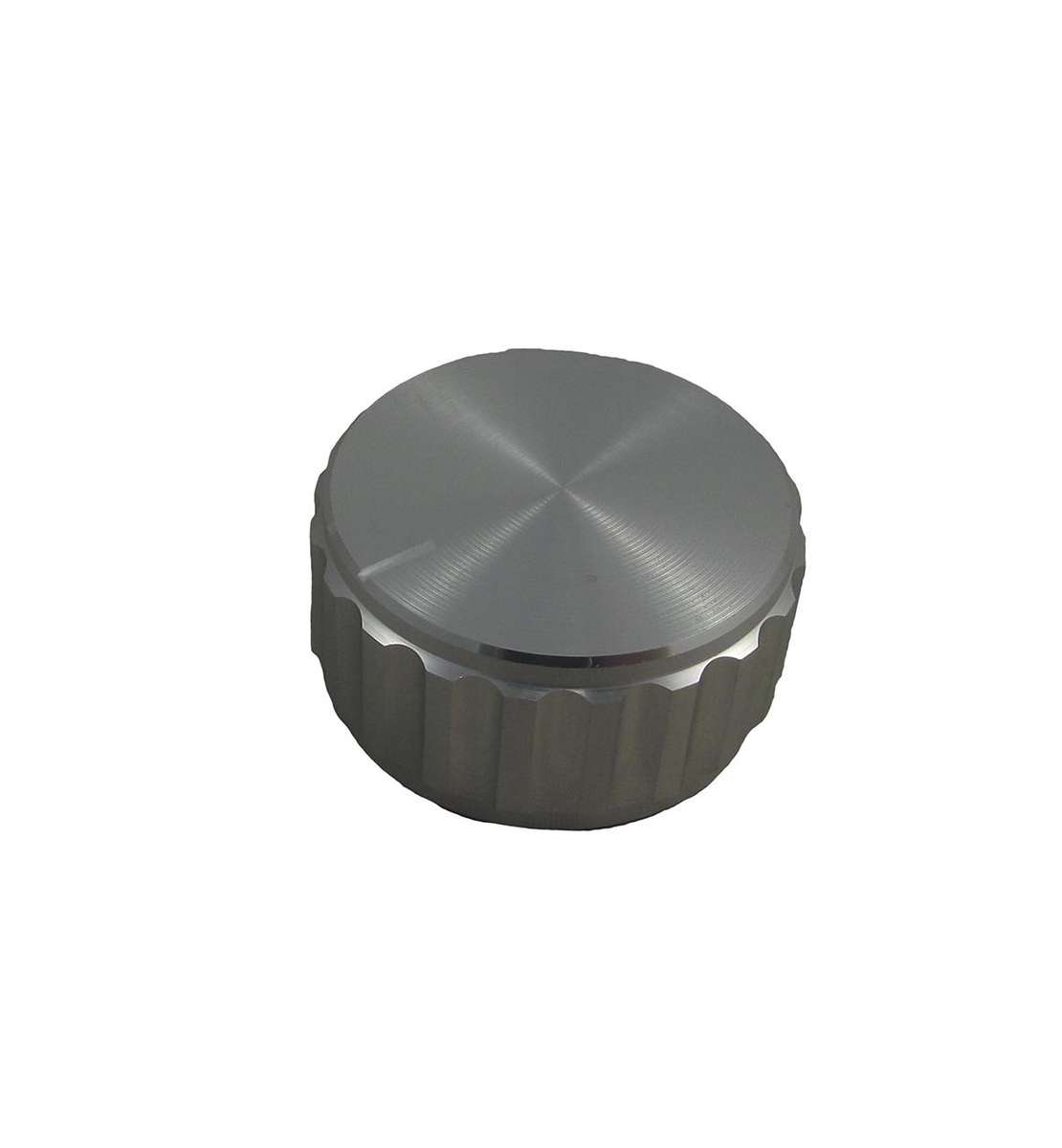 Multicomp Pro (30T-2D) Knob, Round Shaft, 6.35 mm, Aluminium