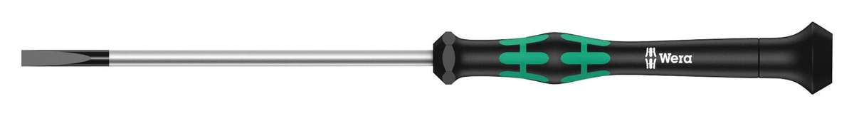 Wera (117992) Screwdriver, Slotted, Precision, 40 mm Blade, 1.2 mm Tip