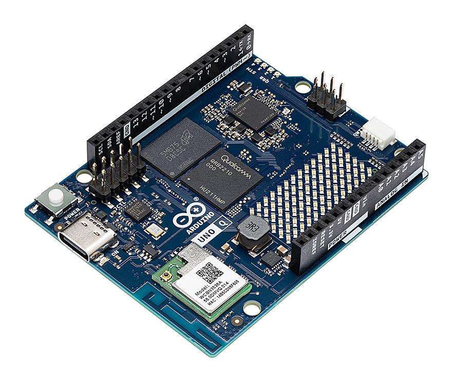Arduino (ABX00162) Single Board Computer, Arduino UNO Q, QRB2210/STM32U585,
