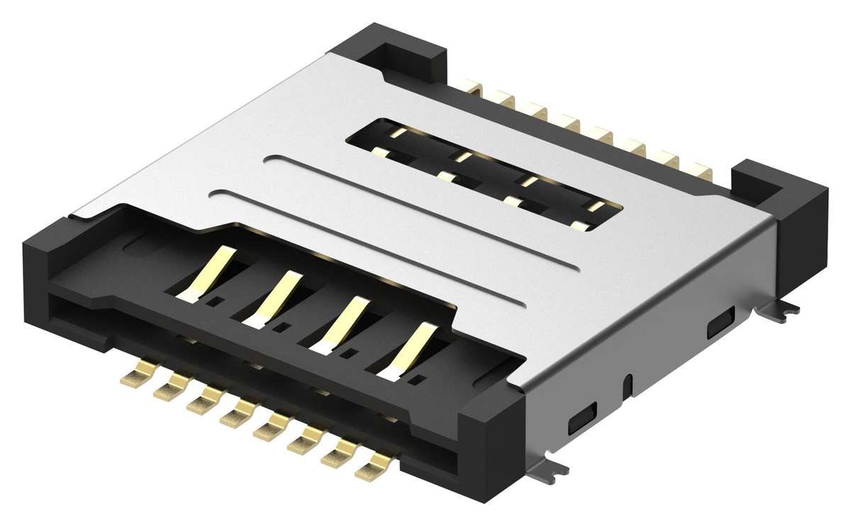 Gct (SIM6050-8-0-30-00-A) Memory Card Connector, SIM, Push-Pull