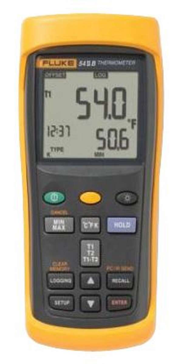 Fluke 54 IIB Dual Input Digital Thermometer with Data Logging