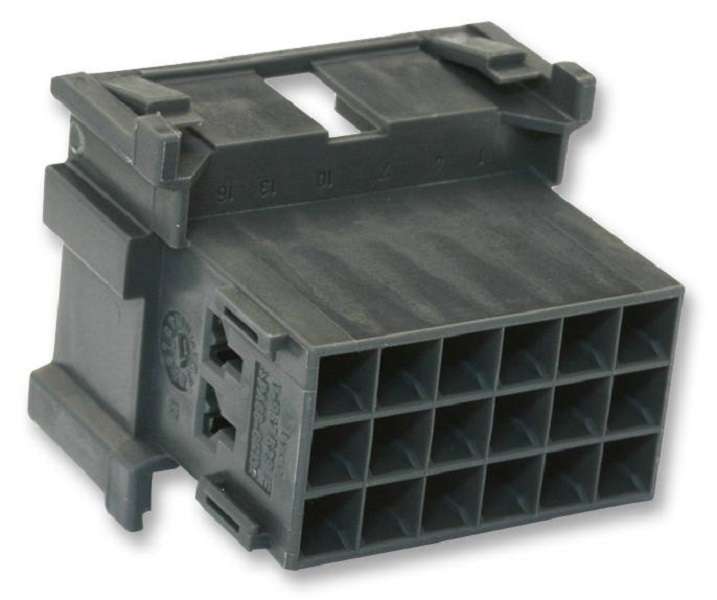 TE Connectivity (1-967629-1) Connector Housing, Plug, 18 Ways, 5 mm
