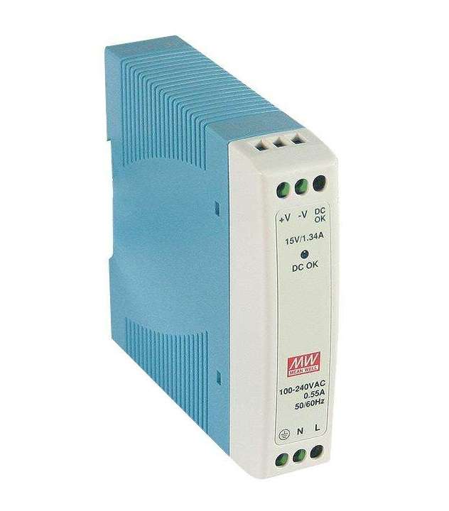 Mean Well - AC/DC DIN Rail Power Supply(PSU) - ITE 1 Output - 10W - 24V - MDR-10-24