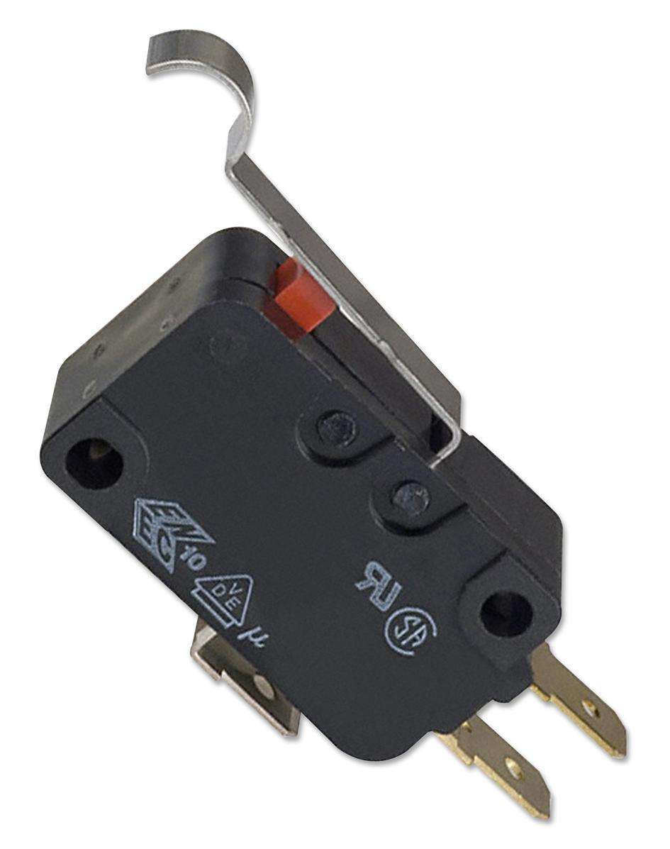 Omron (D3V-164-2A5) Microswitch, Miniature, Simulated Roller Lever