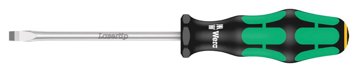 Wera (05007610001) Screwdriver, Slotted, 5mm Tip, 100mm Blade, 198mm