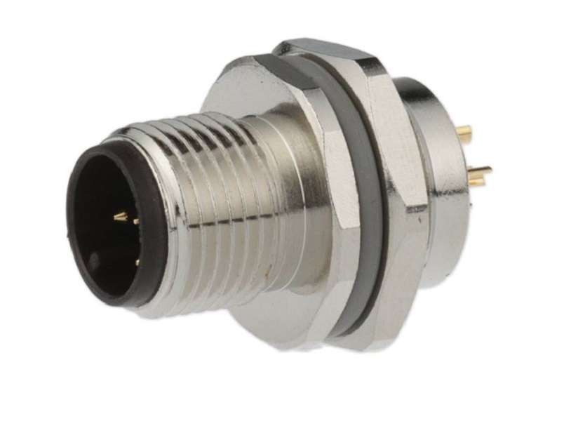 TE Connectivity (T4132012051-000) Sensor Connector, M12, Male, 5 Positions