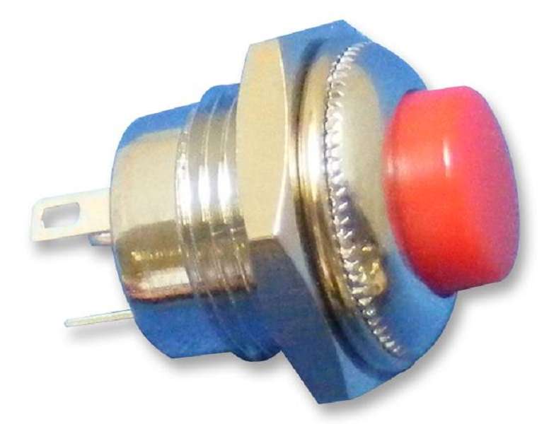 Multicomp Pro (R13-502MC-05-R) Pushbutton Switch, 12.7 mm, SPDT, On-(On)