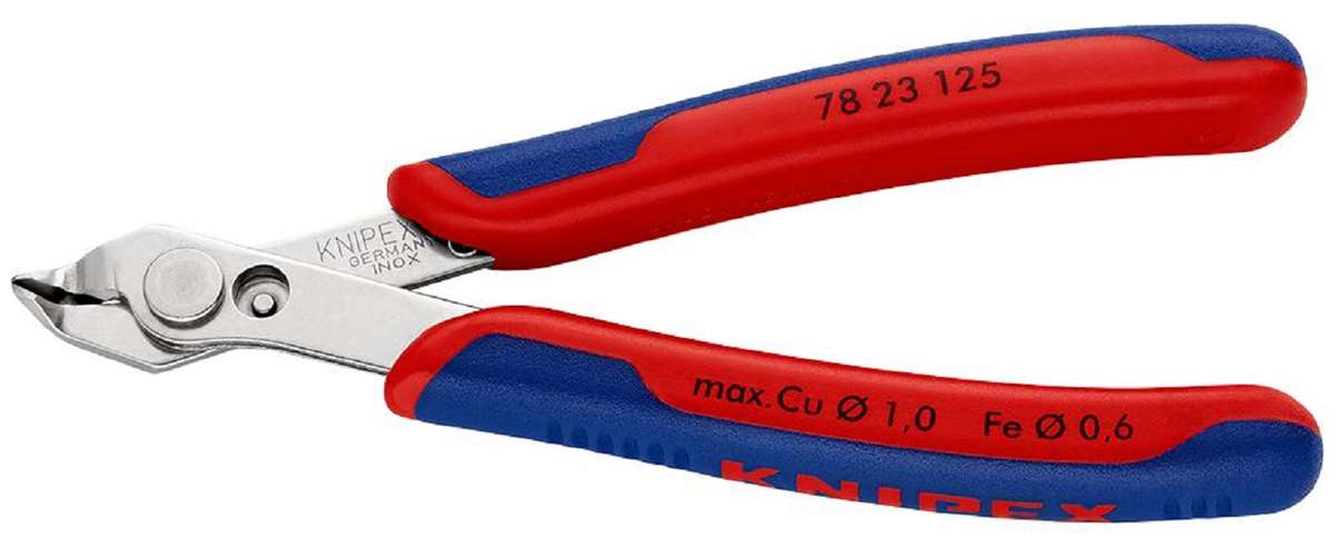 Knipex 978 23 125) Cutter, Side, 125mm, Flush, 1mm