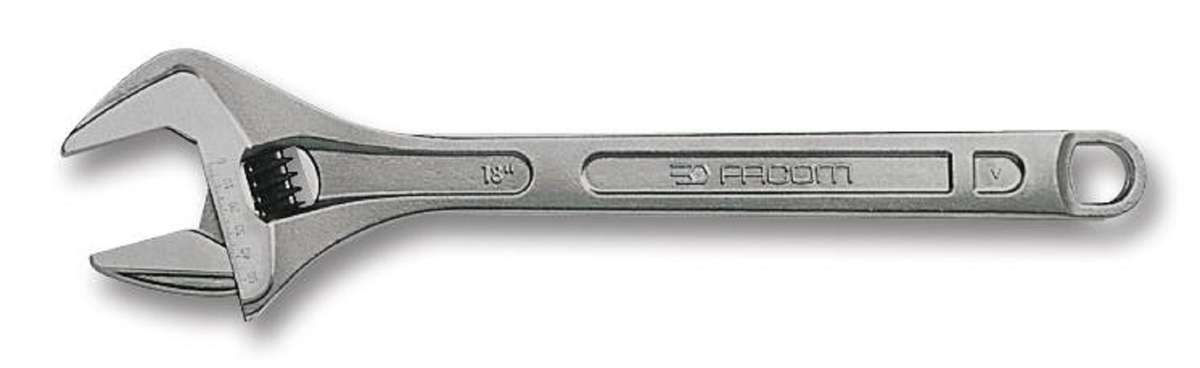 Facom (113A.6C) Spanner, Adjustable, 20 mm Max Jaw Opening, 155 mm