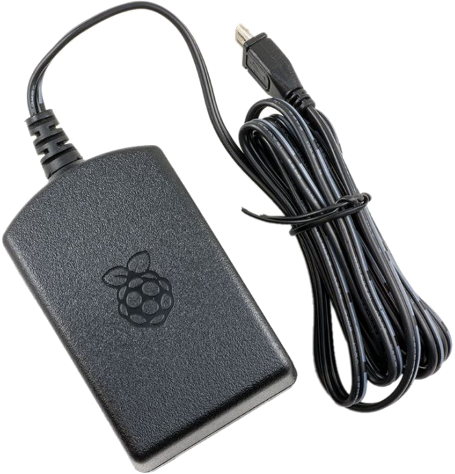 Raspberry-Pi (T6716DV) Official PSU, Micro USB-B, 5.2V, 2.5A, 1.5m