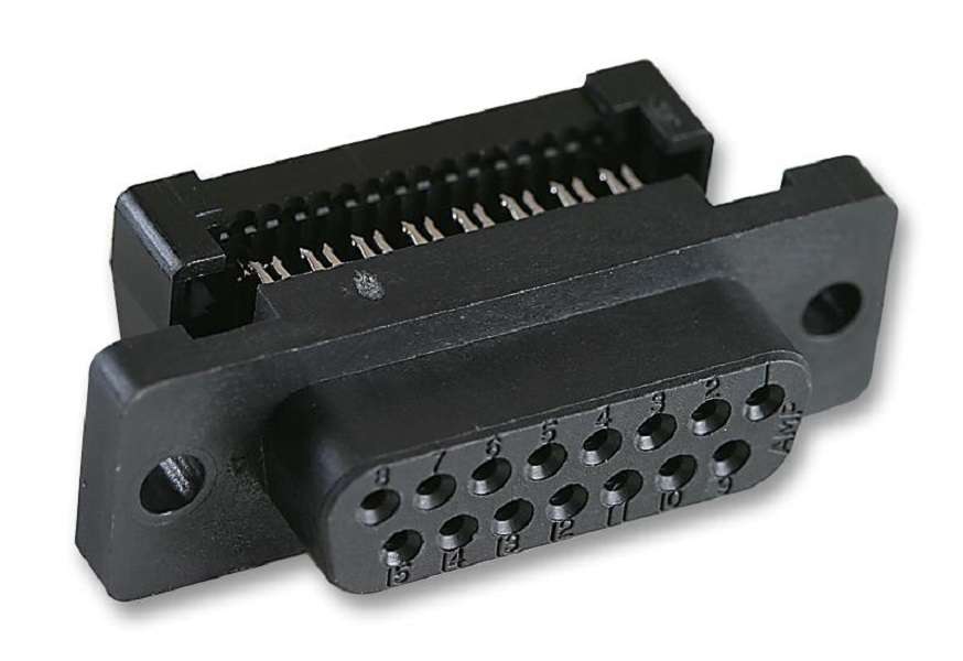 TE Connectivity (1658614-3) D Sub Connector, DB15, 15 Contacts, Receptacle