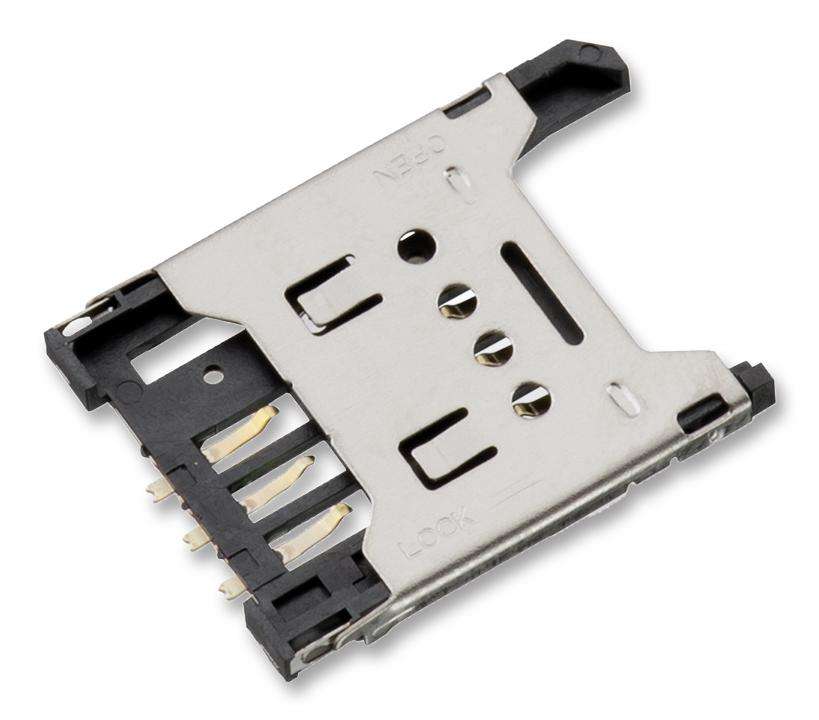 Wurth Elektronik (693012040811) Memory Card Connector, SIM, 6 Contacts