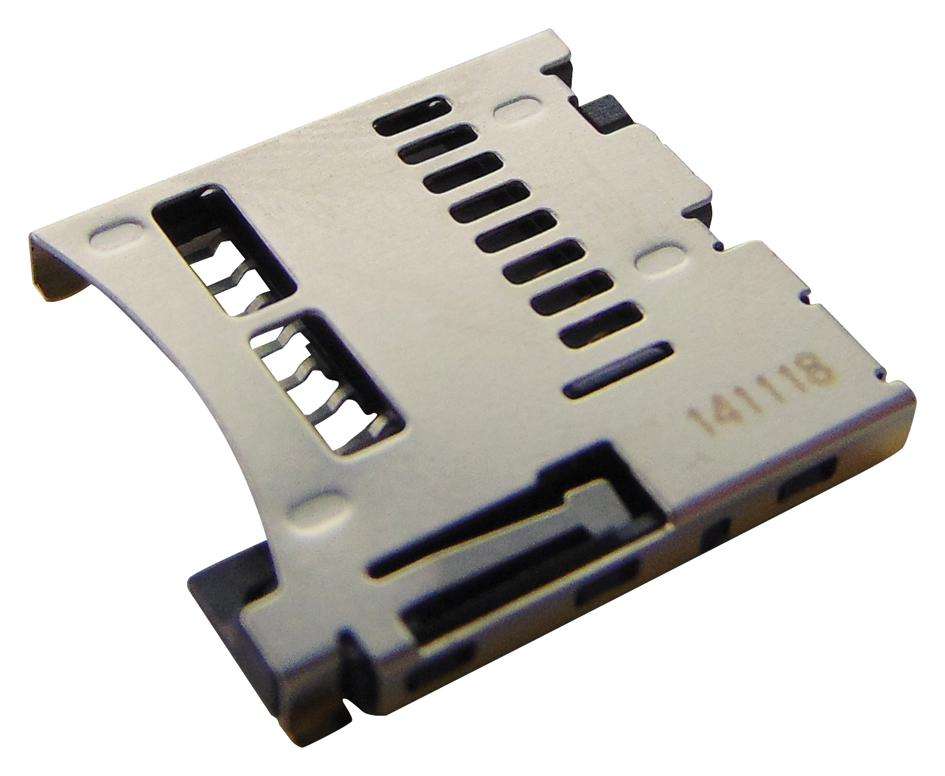 Hirose (KP10BJ-8S-SF(800)) Memory Card Connector, Micro SIM, Push-Pul