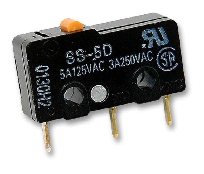 Omron (SS-5D) Microswitch, Snap Action, Pin Plunger