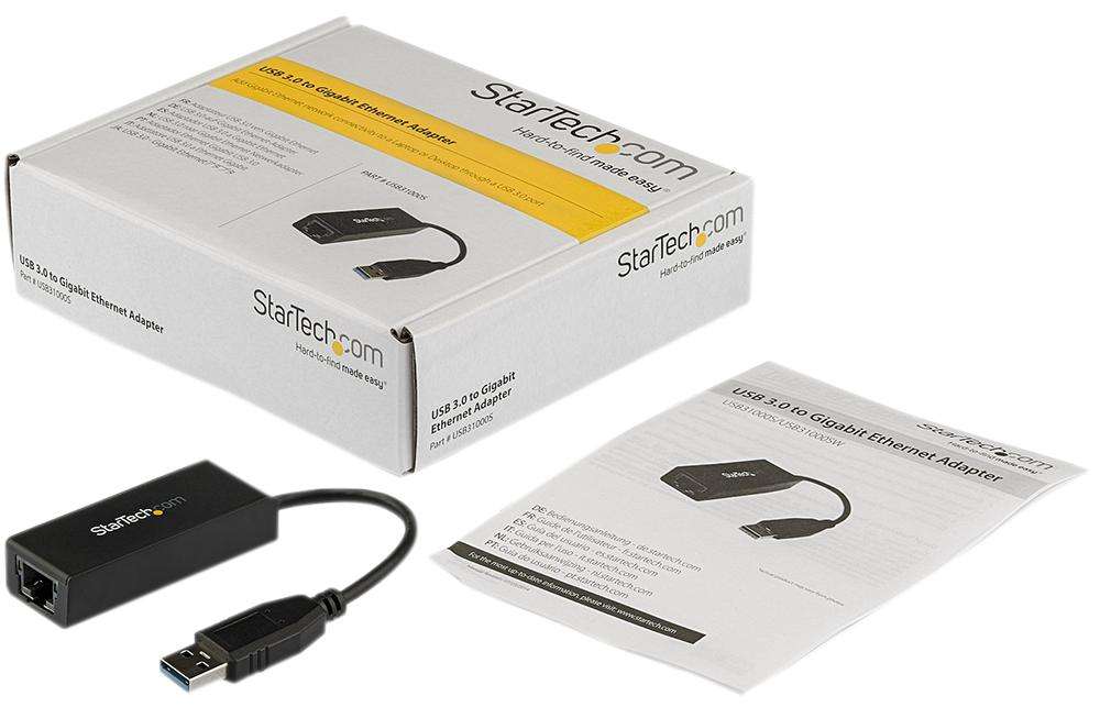 Startech (USB31000S) Ethernet NIC Network Adapter, USB 3.0 to Gigabit