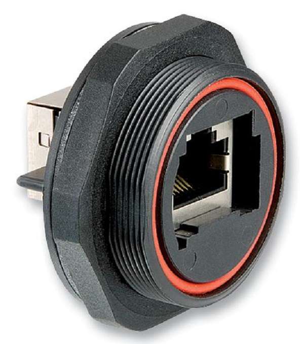 Bulgin Limited (PX0839/90) Modular Connector, RJ45 Jack, 1 x 1 (Port), 8P8C