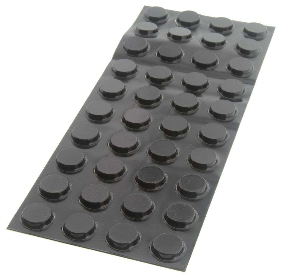 3M (SJ-5744 BLACK) Bumper / Feet, Stick On, Pack 40, Adhesive