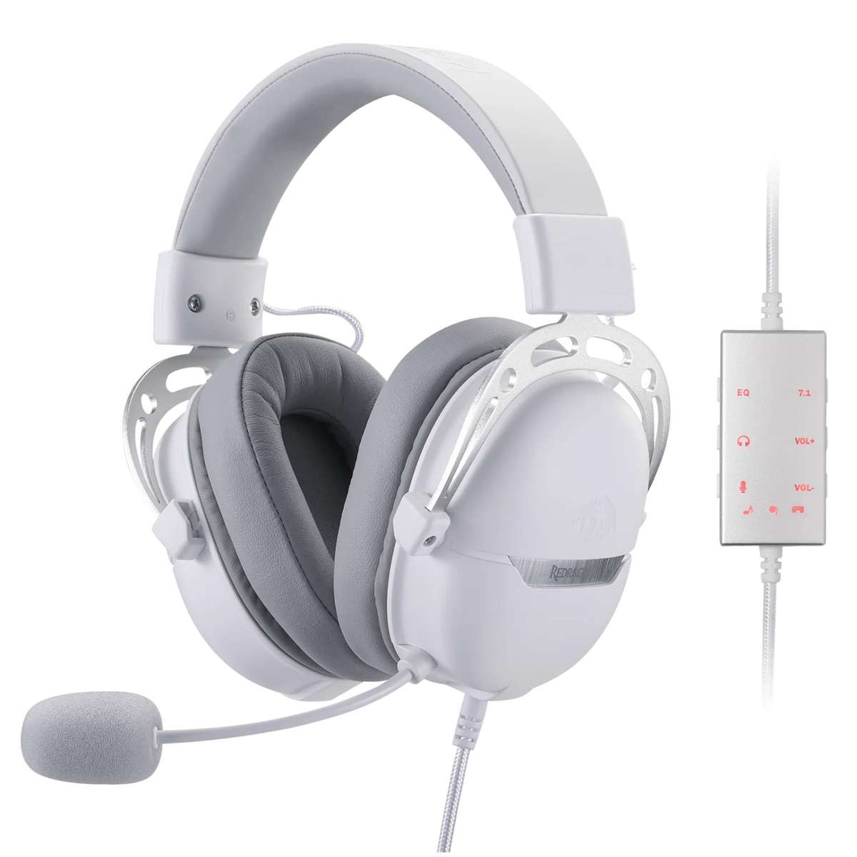 REDRAGON Over-Ear AURORA Gaming Headset - White