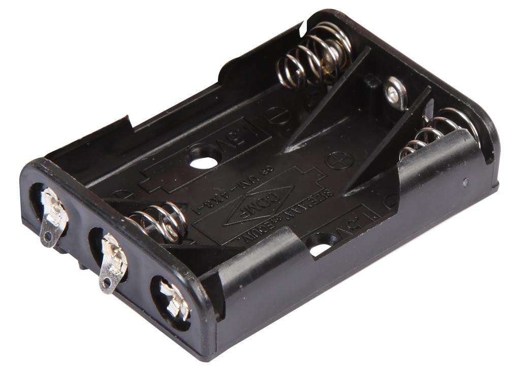 Multicomp Pro (MP000340) Battery Holder, Solder, 3 x AAA