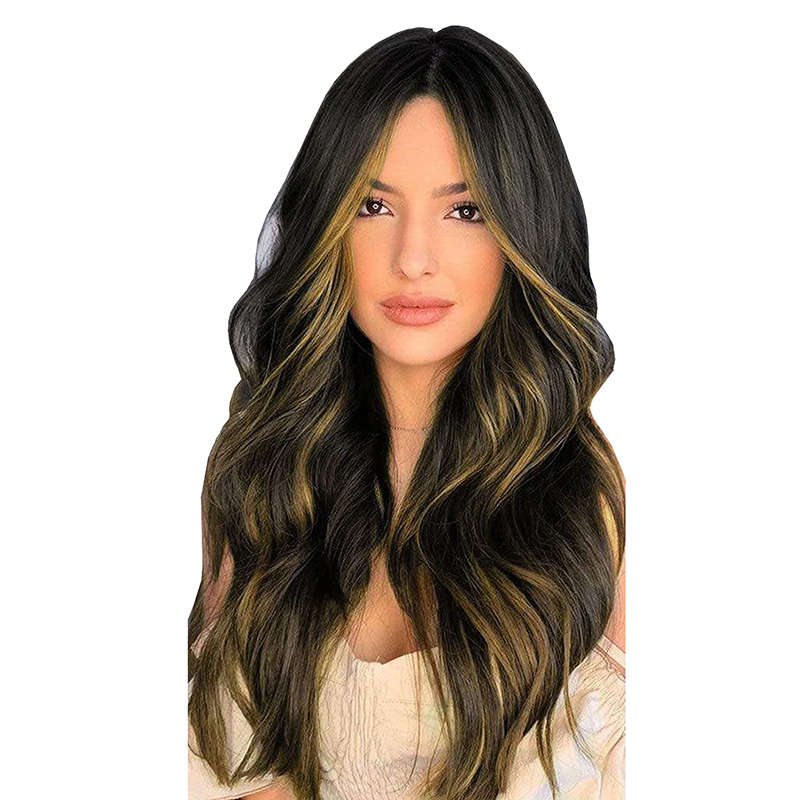 50cm Curly Wavy Long 4 PCS Set Thick Clip In On Hair Extensions - 4H27#