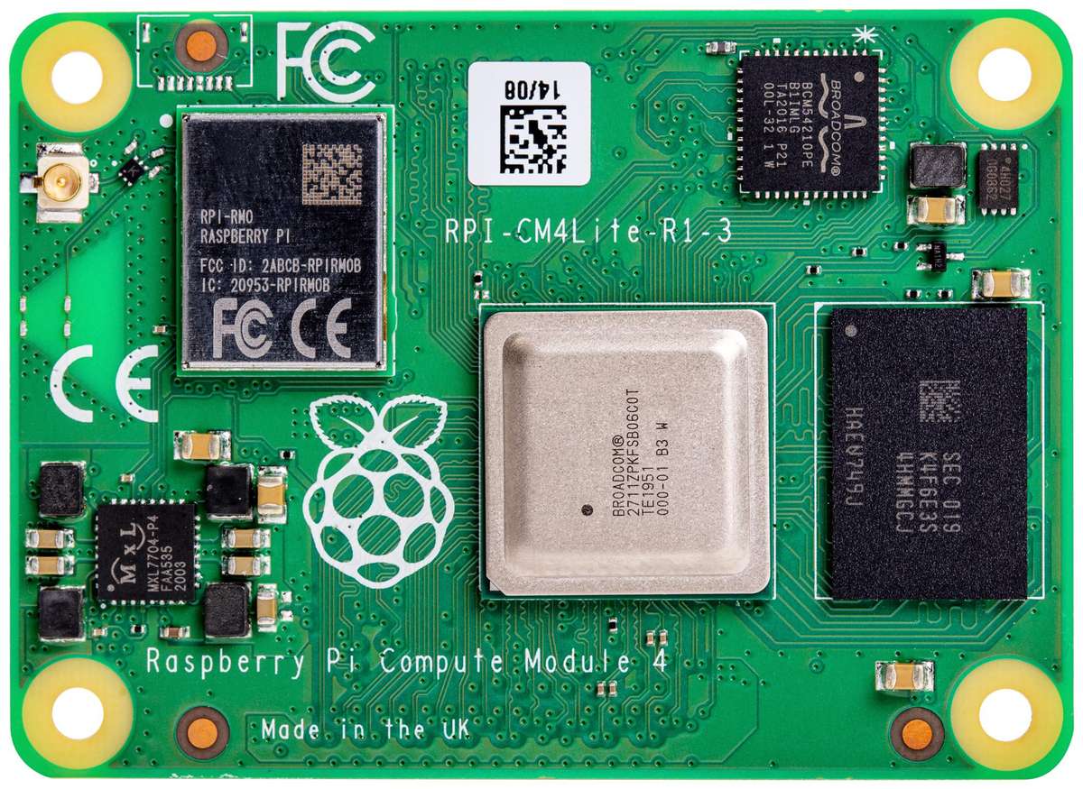 Raspberry-Pi (CM4002000) Compute Module 4 Lite, with 2GB RAM ARM Cortex-A72