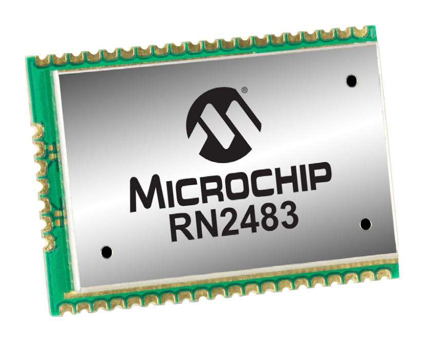 Microchip (RN2483A-I/RM104) Transceiver Module, FSK, GFSK, LoRa, 300Kbps