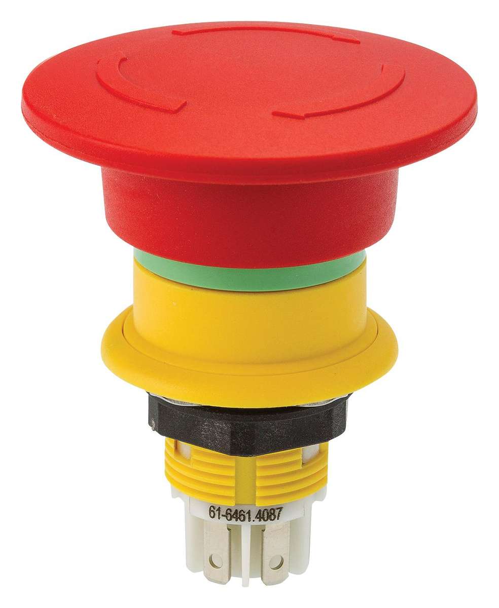 Eao (61-6461.4067) Emergency Stop Switch, 3PST-NC, Turn to Release