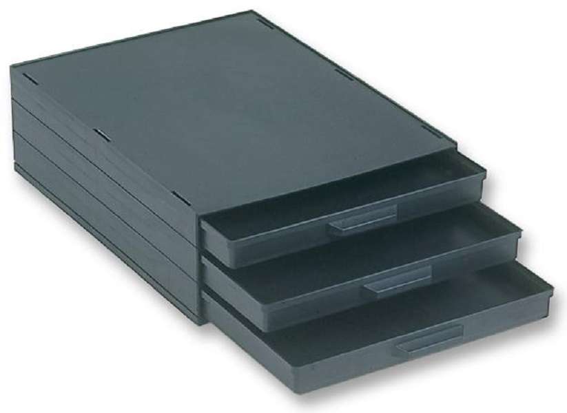Licefa (A1-4/3 ESD) Storage Cabinet, 3 Drawer, without Inserts, Plastic