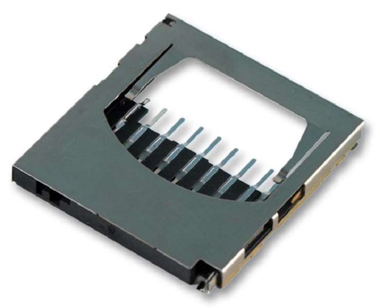 Multicomp Pro (SDBMF-00915B0T2) Memory Card Connector, SD, Push-Push