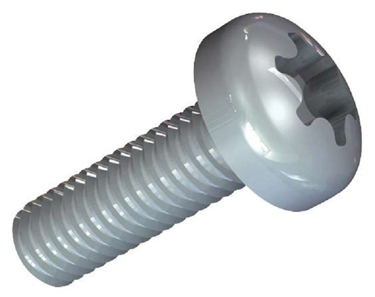 TR Fastenings (M4 12 PTSTMC Z100) Machine Screw, M4, 12 mm