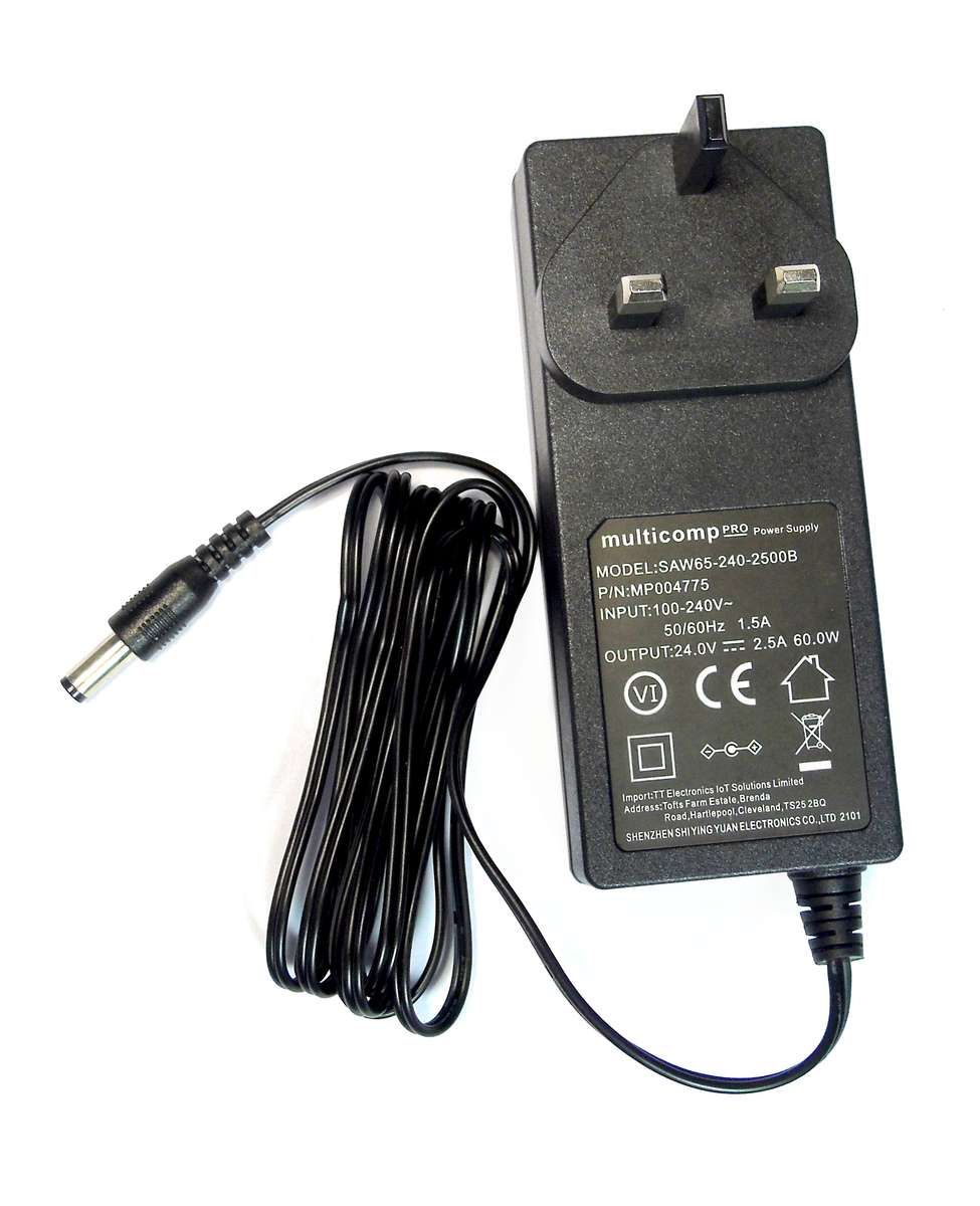 Multicomp Pro (MP004775) AC/DC Power Supply, 60 W, 24 V, 2.5 A