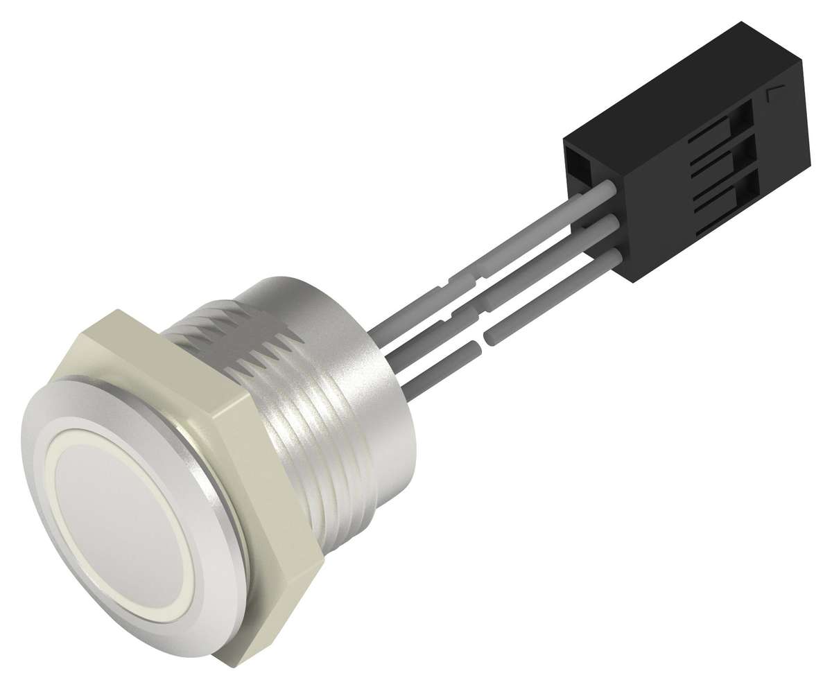 Alcoswitch (AVC16LAIOFE03T5B04) Vandal Resistant Switch, AVC, 16 mm